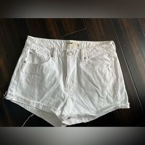 White Mom jean shorts